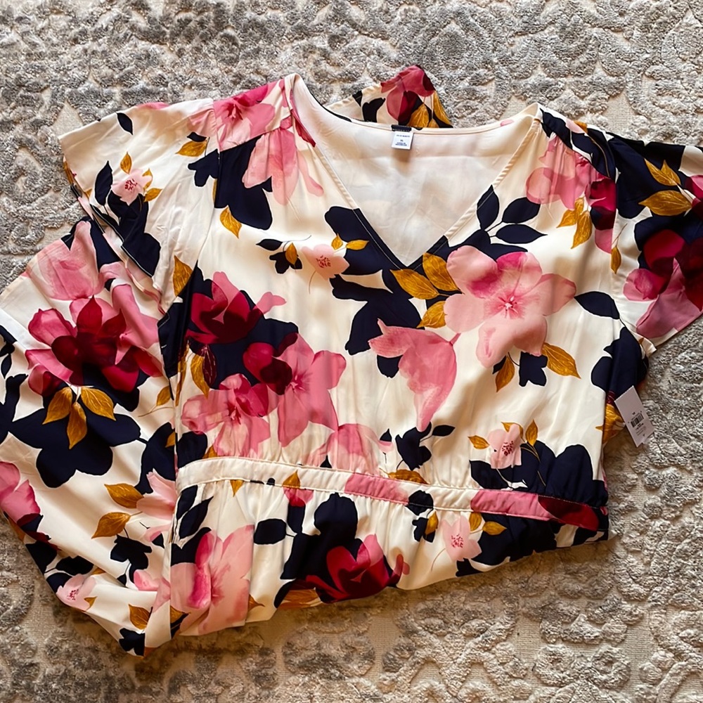 Lined short sleeve dress